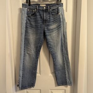 Madewell two tone jeans
